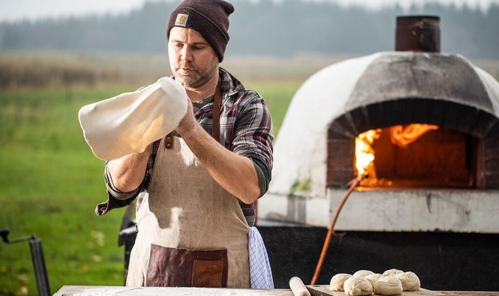 oles gård pizza. økologisk frysepizza