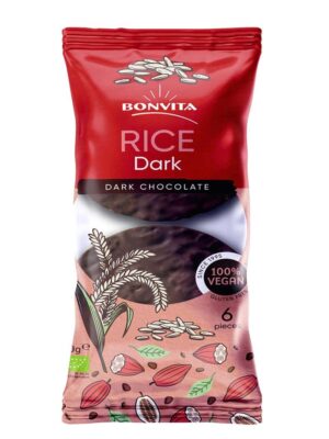Økologiske riskager / kiks m. mørk chokolade, 100 g.